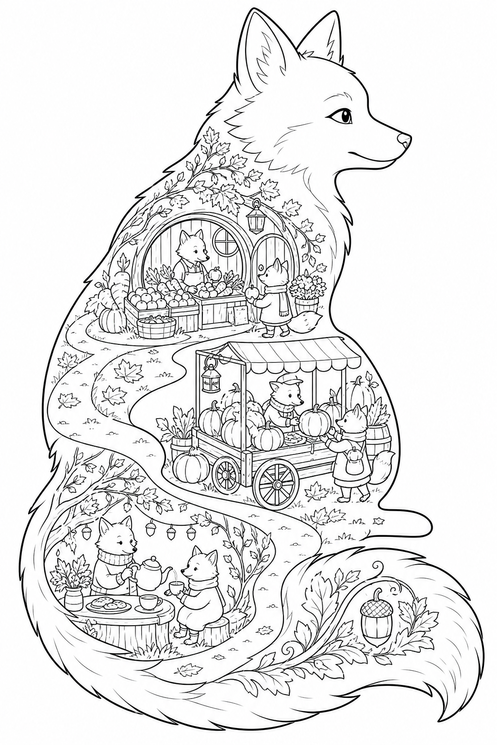 Silhouette Story development scene with richer internal detail