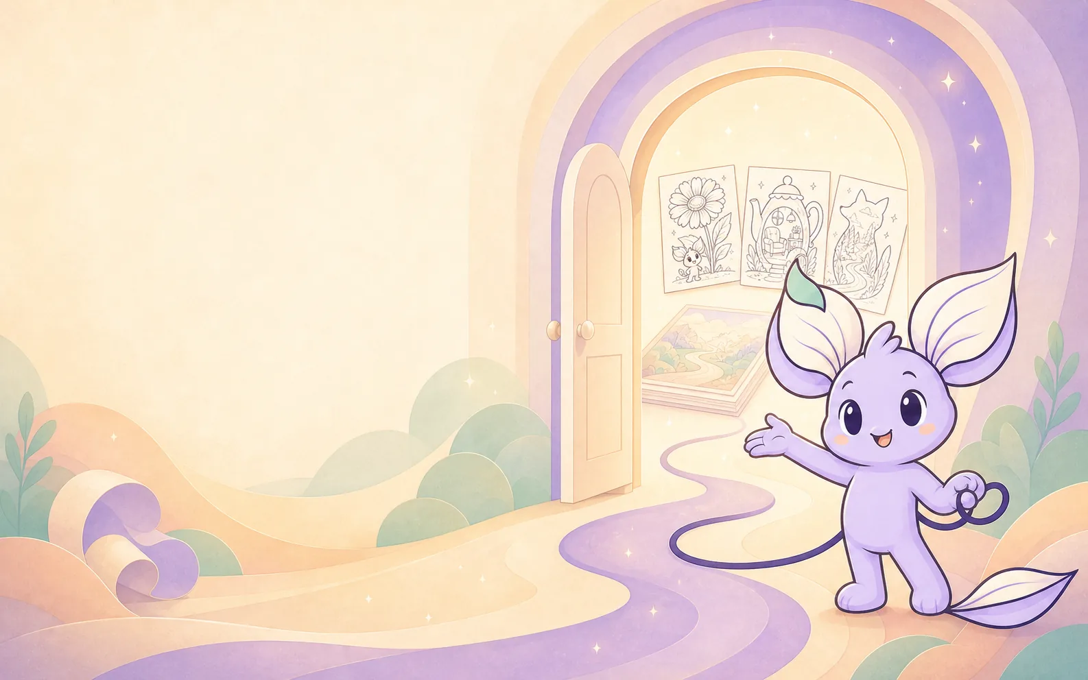 Nilo opens a warm story doorway and invites the creator to begin