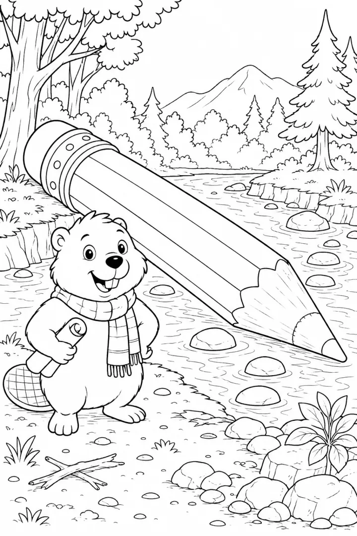 Tiny hamster begins a connected adventure around an enormous pencil